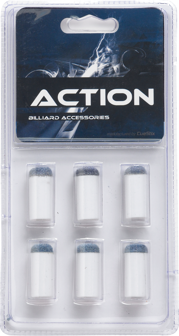 Blue Slip-On Tips & Ferrules - Pack of 6 - Blister Pack Blue Slip-On Tips & Ferrules - Pack of 6 - Blister Pack